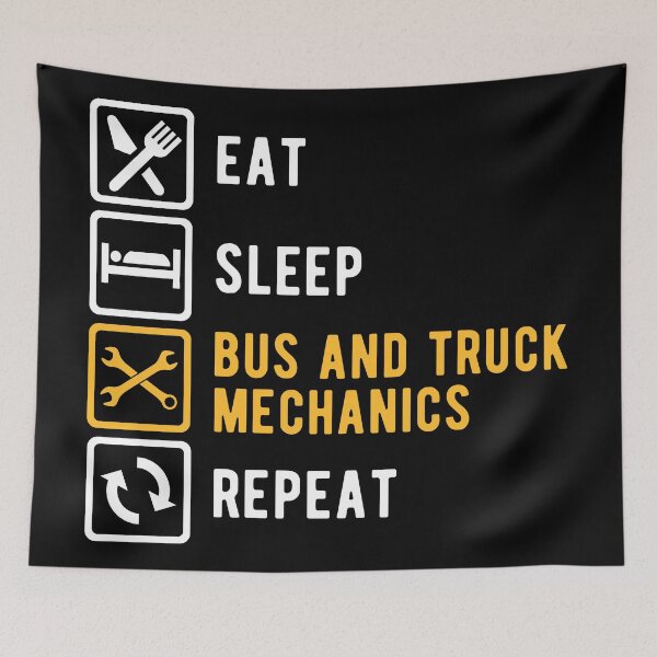 Item preview, Bus and Truck Mechanic Life designed and sold by NestaReign.