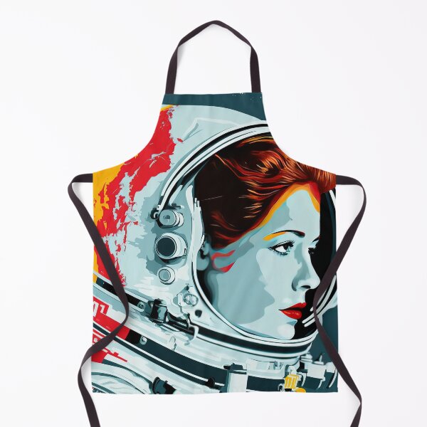 Item preview, Astronaut Women Pop Art Space Nasa Retro Rainbow designed and sold by HRMNY25.