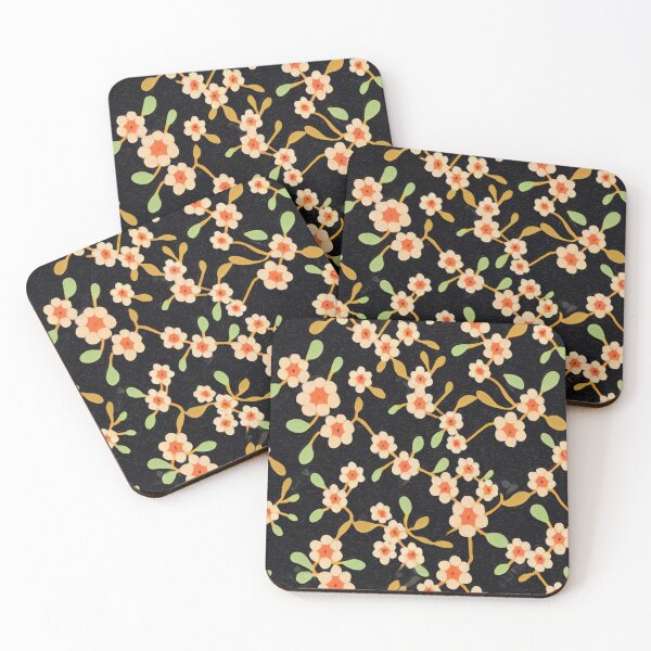 Item preview, Minimalist Kimono Orange White Wild Flowers Japanese Style Floral designed and sold by Fragpop.