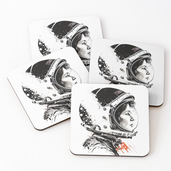 Item preview, Astronaut Women Pop Art Space Nasa Retro Rainbow designed and sold by HRMNY25.