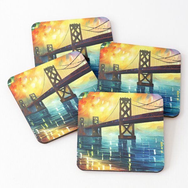 Item preview, Vibrant Oleo Painting of San Francisco Bridge designed and sold by AmazinfArt.