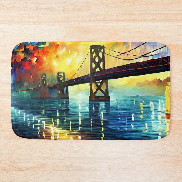 Item preview, Vibrant Oleo Painting of San Francisco Bridge designed and sold by AmazinfArt.