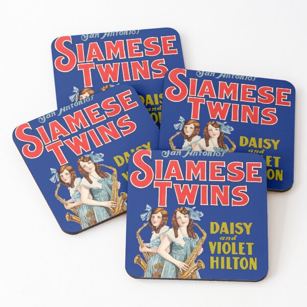 Item preview, Daisy and Violet Hilton Siamese Twins poster designed and sold by monsterplanet.
