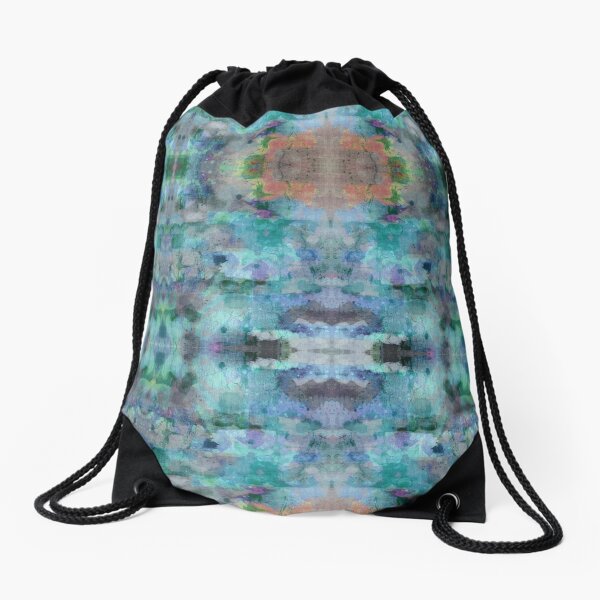 Frozen smoke Drawstring Bag