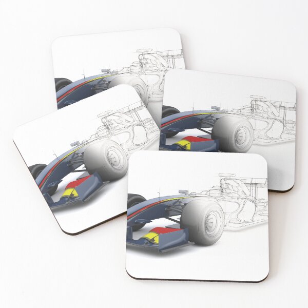 Item preview, Racing car 3D with sketch preview designed and sold by professorguru.