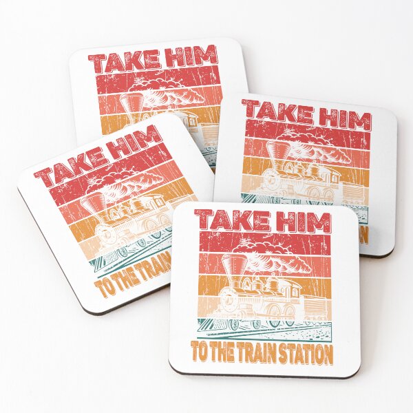 Item preview, cool Train Station, Take Him To The Train Station,  Train Gift, funny yellow, station Quote, train staion designed and sold by stapodstore.
