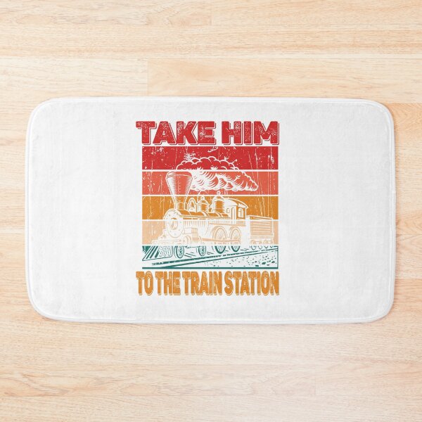Item preview, cool Train Station, Take Him To The Train Station,  Train Gift, funny yellow, station Quote, train staion designed and sold by stapodstore.