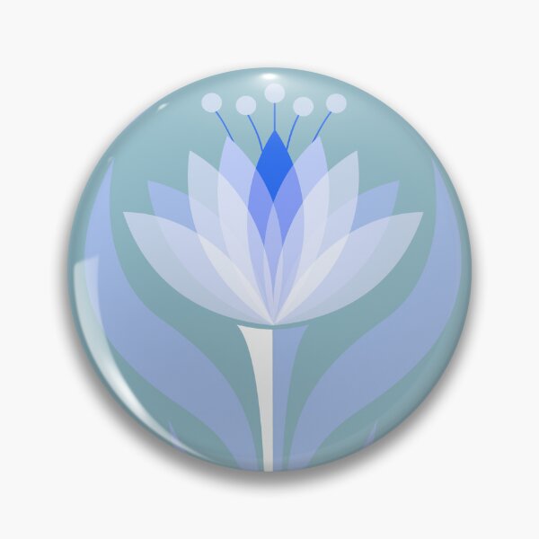 Item preview, Blooming Joy Flower - Dusty Blue [12] designed and sold by Carina Parry Studios.