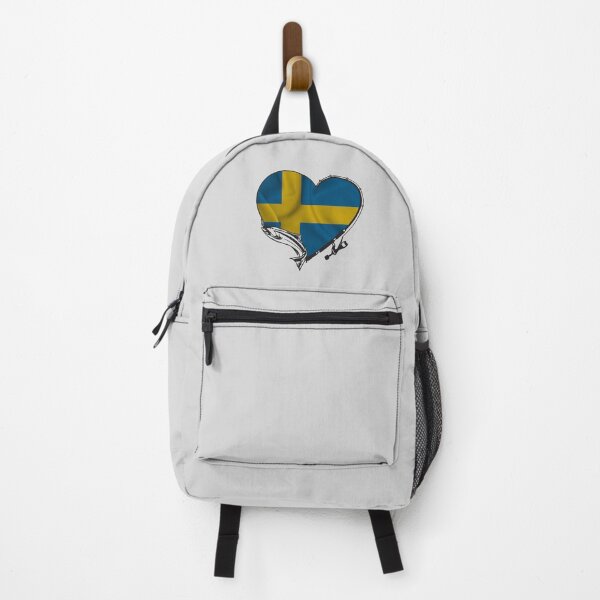 Item preview, Swedish Flag Fishing Fisherman Sweden Heart Rod Patriot designed and sold by facePale.