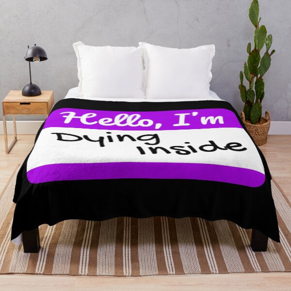 Item preview, Hello I'm Dying Inside Funny Social Anxiety  designed and sold by JackCurtis1991.