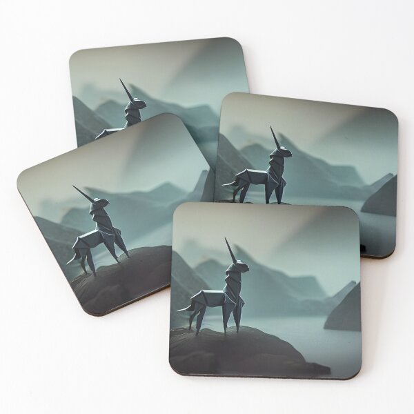 Item preview, Origami unicorn generated by artificial intelligence designed and sold by megadrina.