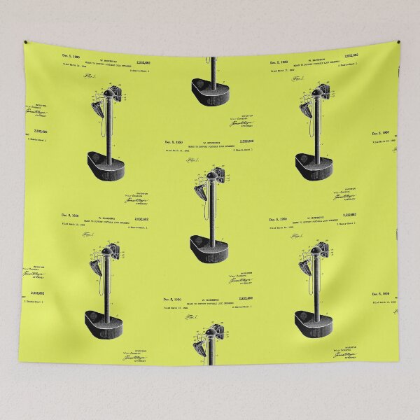 Item preview, Means To Support Portable Loud Speakers Patent 1949 - Sheet 1 Negative For Light Background designed and sold by MoonglowGraphic.