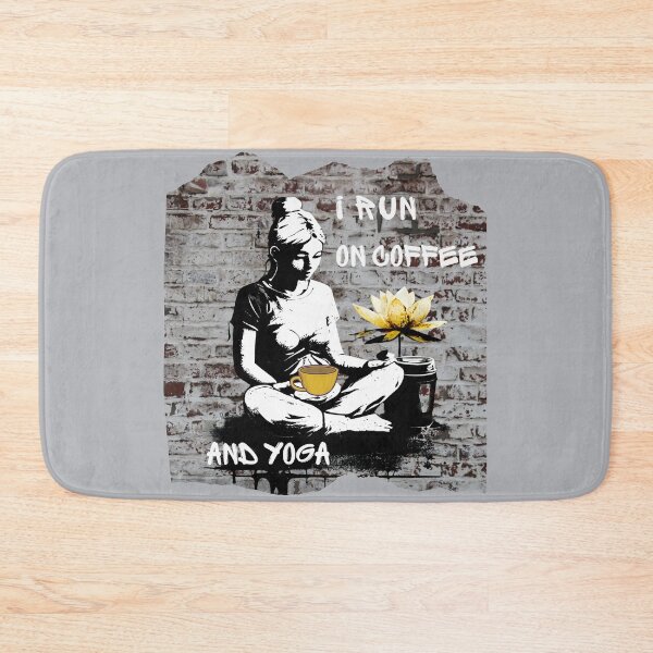 Item preview, I Run on Coffee and Yoga designed and sold by GrumpyFella.