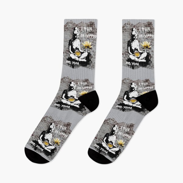 Item preview, I Run on Coffee and Yoga designed and sold by GrumpyFella.