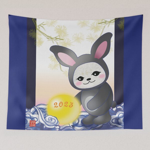 Item preview, Rabbit Seoltang-yi Delivering Good Luck designed and sold by K-sugarstore.