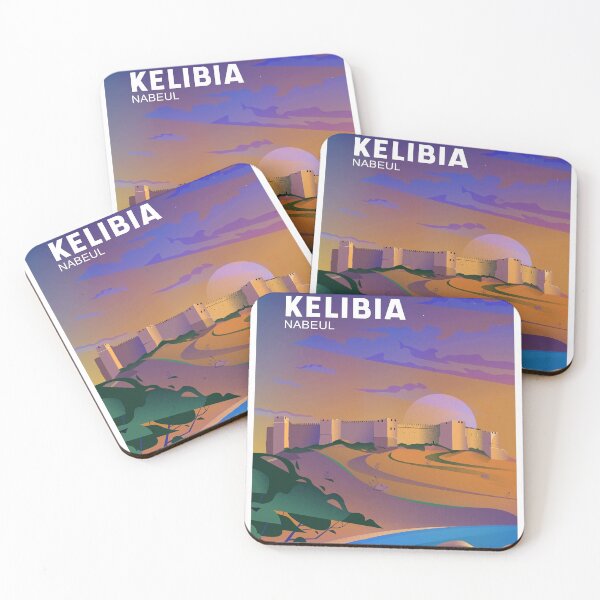 Item preview, Kelibia, Nabeul - Tunisia Heritage Architecture - Travel Illustration Poster designed and sold by FouchaStudio.