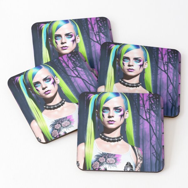 Item preview, Inkpunk girl artwork 36 designed and sold by PunkerLazar.