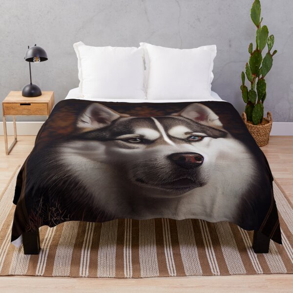 Item preview, Siberian Husky Dog Breed Portrait Royal Renaissance Animal Painting designed and sold by Nalaxation.