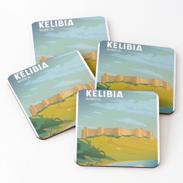 Item preview, Kelibia, Nabeul - Tunisia Heritage Architecture - Travel Illustration Poster designed and sold by FouchaStudio.