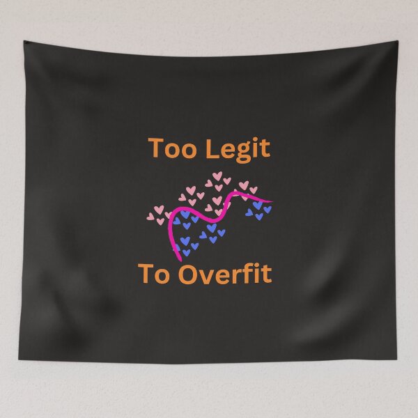 Item preview, Too Legit to Overfit Valentine design  designed and sold by t1n3333.