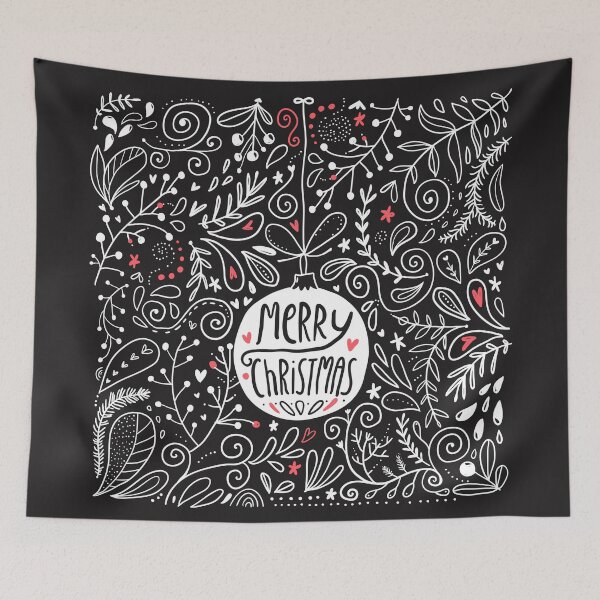 Item preview, merry christmas doodles designed and sold by kostolom3000.