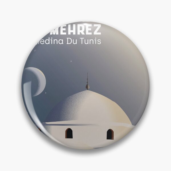 Item preview, Mosquée Sidi Mehrez, Tunis - Tunisia Heritage Architecture - Travel Illustration Poster designed and sold by FouchaStudio.