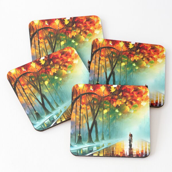 Item preview, Colorful Oleo City Street Scene with Lights designed and sold by AmazinfArt.