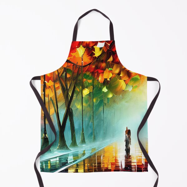 Item preview, Colorful Oleo City Street Scene with Lights designed and sold by AmazinfArt.