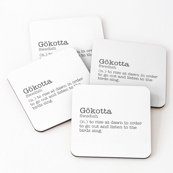 Item preview, Gökotta - Beautiful Swedish Word Definition - Typewriter  designed and sold by Zooone.