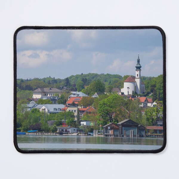 Item preview, Starnberg with St. Josef Church, Lake Starnberg designed and sold by Torsten Krüger.
