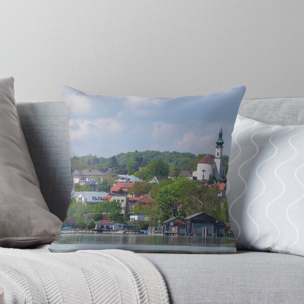 Item preview, Starnberg with St. Josef Church, Lake Starnberg designed and sold by Torsten Krüger.