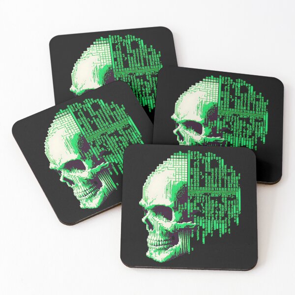 Item preview, Computer Graphic Binary Skull designed and sold by ArtAT.