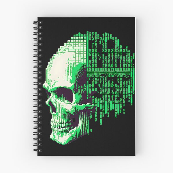 Item preview, Computer Graphic Binary Skull designed and sold by ArtAT.