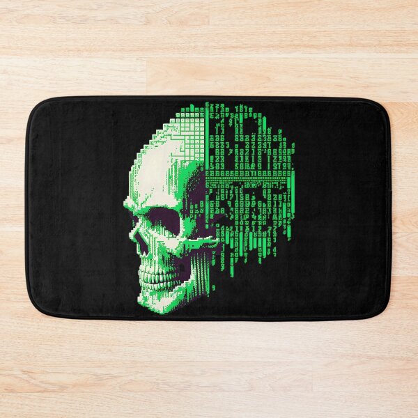 Item preview, Computer Graphic Binary Skull designed and sold by ArtAT.
