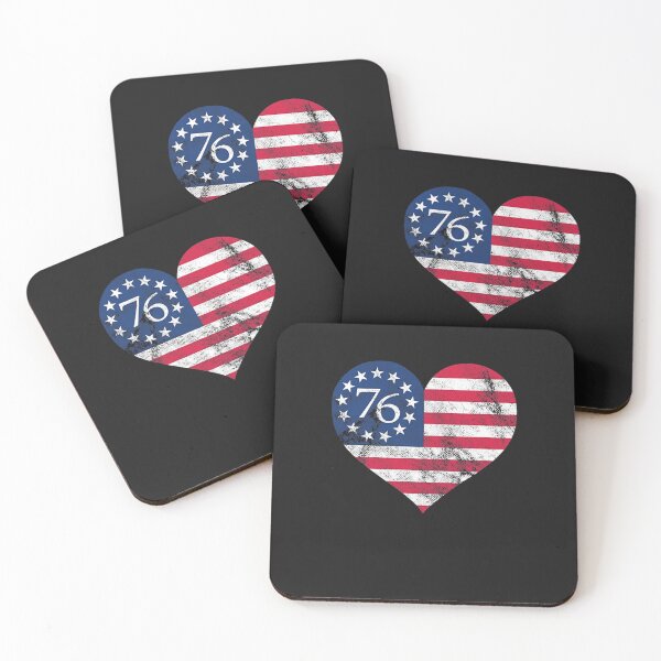 Item preview, Betsy Ross Heart Shape Flag 1776 American designed and sold by hangoxinhxan.