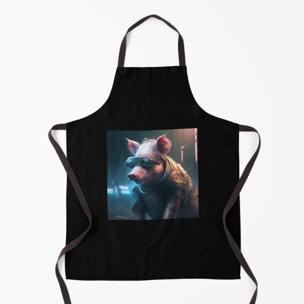 Item preview, Cyberpunk pig wearing googles designed and sold by ARTeez⭐️⭐️⭐️⭐️⭐️.