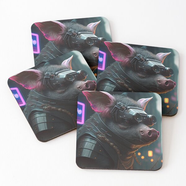 Item preview, Cyberpunk pig future soldier designed and sold by ARTeez⭐️⭐️⭐️⭐️⭐️.