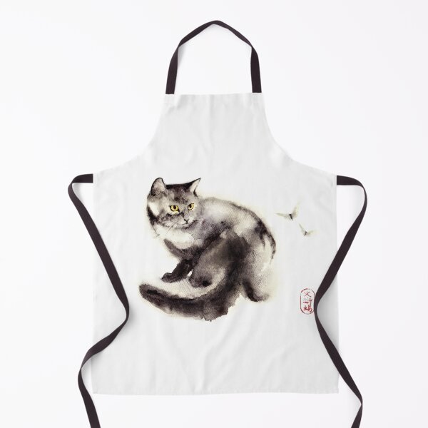 Item preview, Watercolor Cat Design in Zen style designed and sold by ArtProvocation.