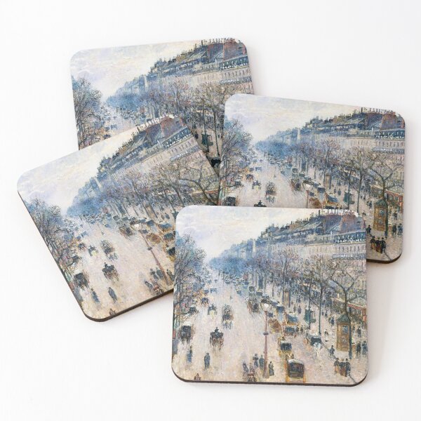 Item preview, Boulevard Montmartre on a Winter Morning (1897) designed and sold by EcoArtLab.