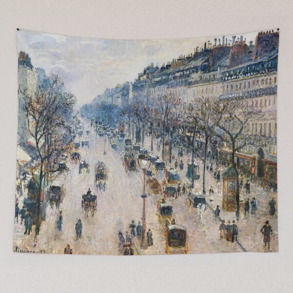 Item preview, Boulevard Montmartre on a Winter Morning (1897) designed and sold by EcoArtLab.
