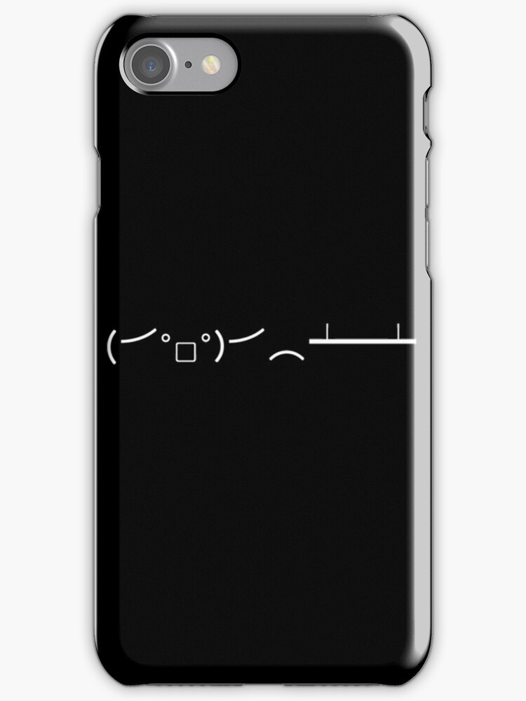 "Table Flip Emoji (╯° °）╯︵ ┻━┻" iPhone Cases & Skins by Peter082790