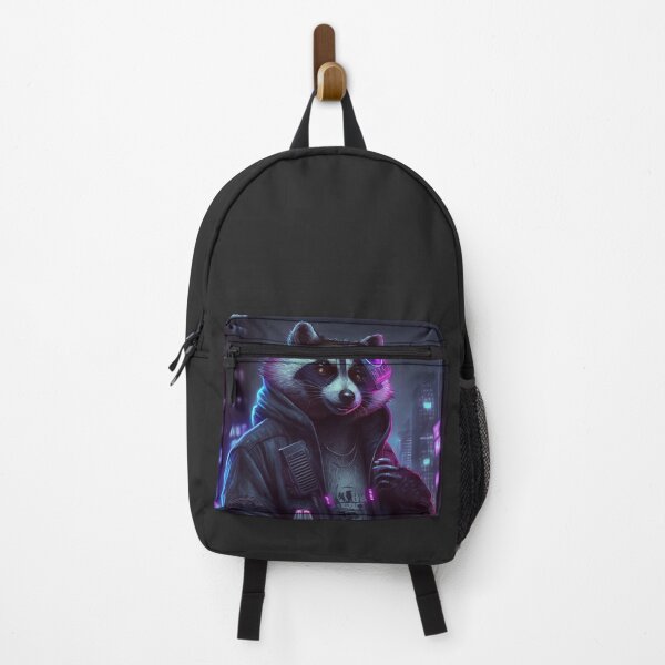 Item preview, Cyberpunk tech racoon skunk assassin designed and sold by ARTeez⭐️⭐️⭐️⭐️⭐️.