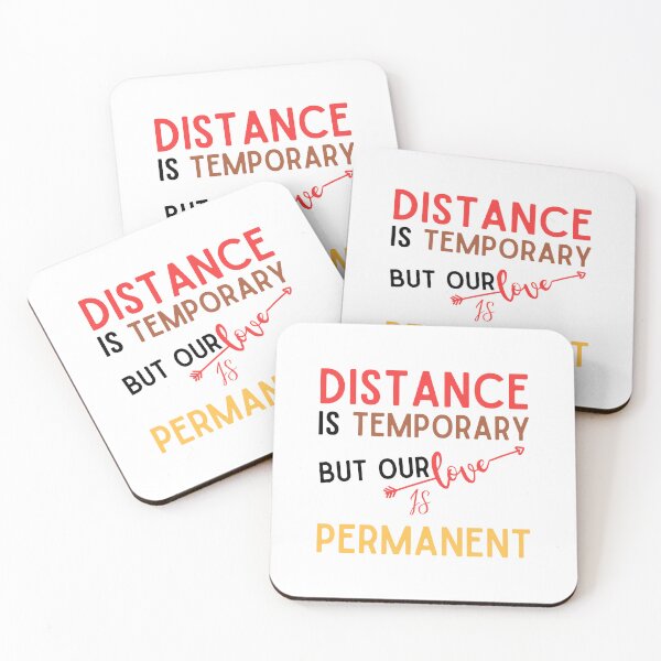 Item preview, distance is temporary but our love is permanent designed and sold by Itsforyou1.
