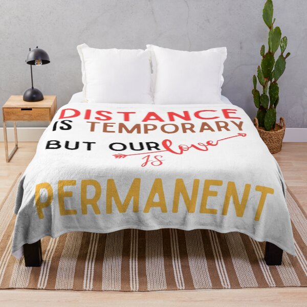 Item preview, distance is temporary but our love is permanent designed and sold by Itsforyou1.