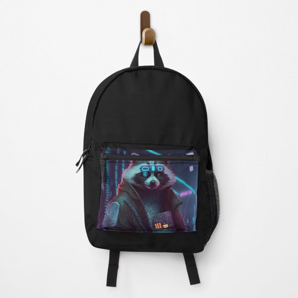 Item preview, Cyberpunk tech racoon skunk hacker designed and sold by ARTeez⭐️⭐️⭐️⭐️⭐️.
