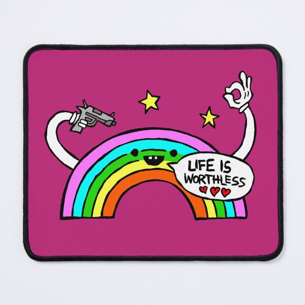 Item preview, Satire Rainbow "Life is worthless" designed and sold by RAWWR.