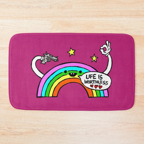 Item preview, Satire Rainbow "Life is worthless" designed and sold by RAWWR.