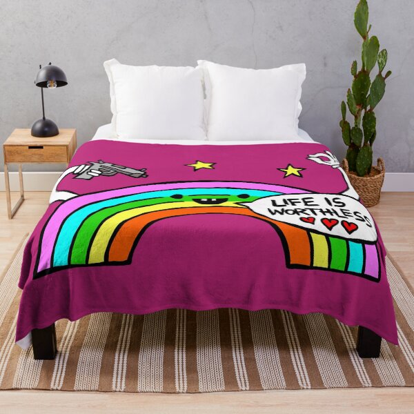 Item preview, Satire Rainbow "Life is worthless" designed and sold by RAWWR.