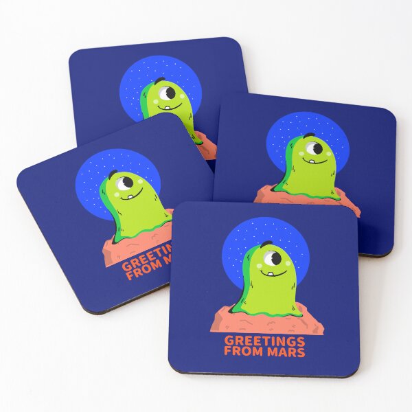 Item preview, Adorable Green Alien From Mars designed and sold by NUKMARKUS.