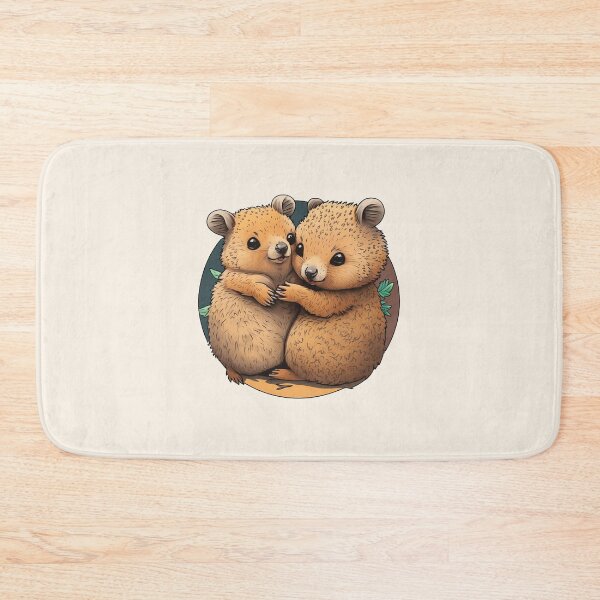 Artikelvorschau, Niedliche Quokkas umarmen sich - Bedeutende Quokkas entworfen und verkauft von stickertopic.